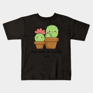 Cacti Family Love Kids T-Shirt